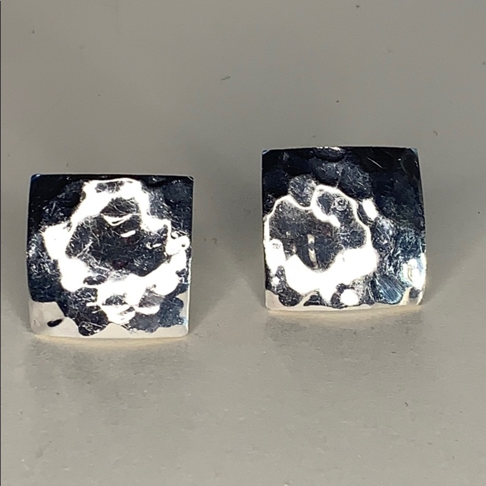 925 Silver Square Earrings
